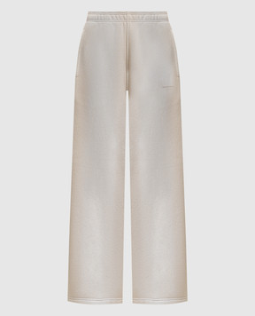 Alexander Wang Beige insulated sweatpants with a distressed effect UCC1264441