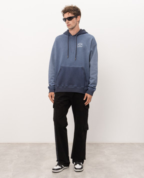 Off-White Blue printed hoodie 44MBB085F26F00W