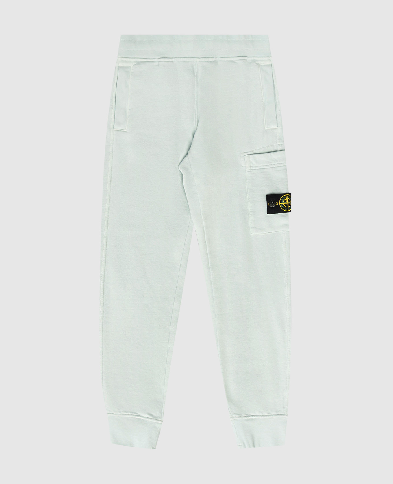 

Children's blue sweatpants with logo patch Stone Island, Light blue