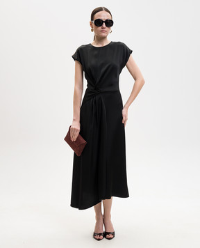 Victoria Beckham Aria black midi dress 1226WDR007292D