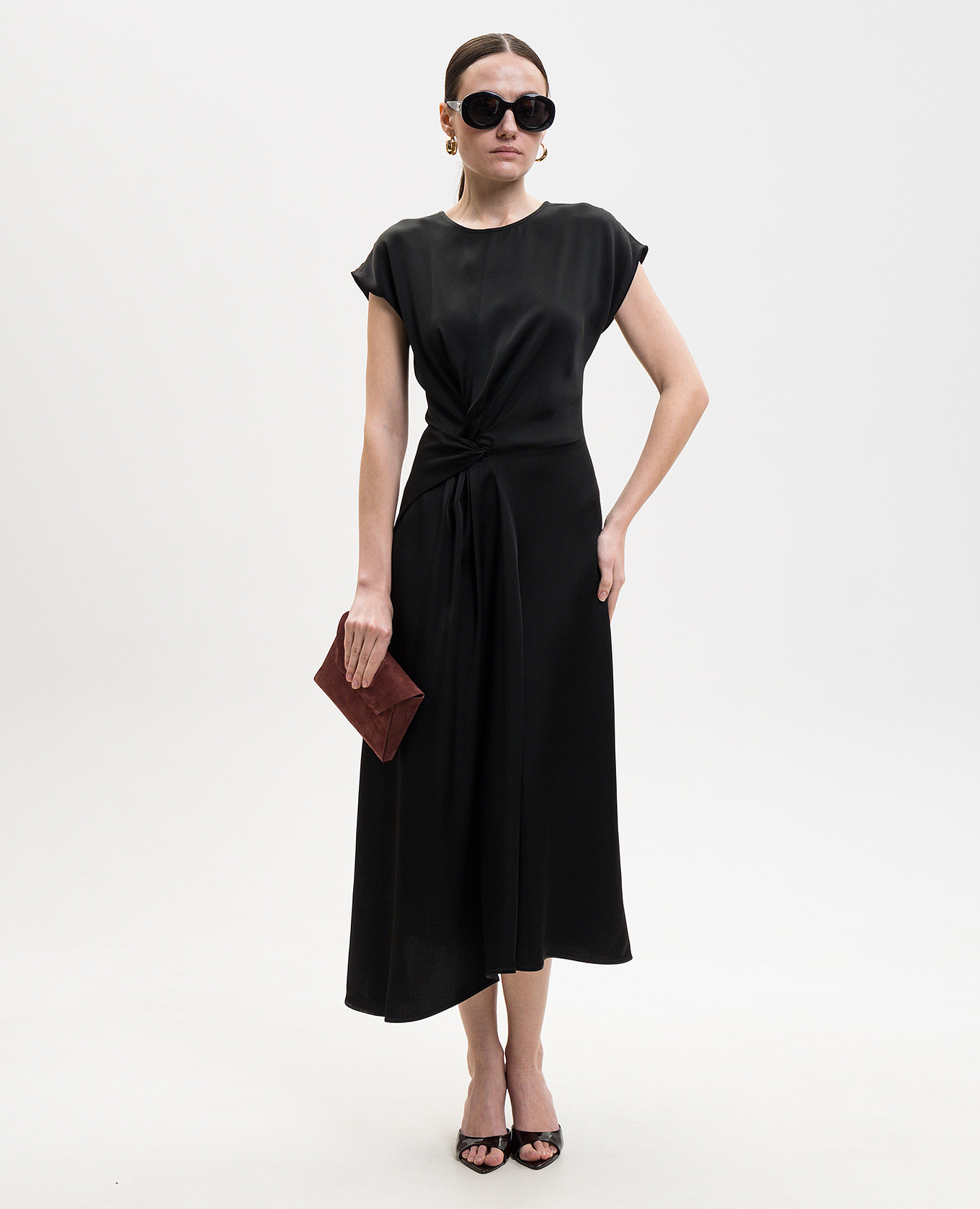 

Aria black midi dress Victoria Beckham