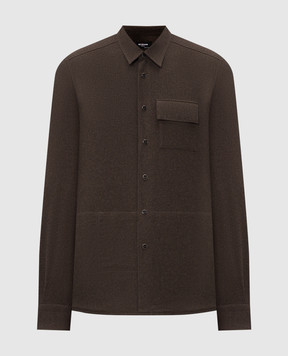 Kiton Brown shirt UMCBUBAH09849