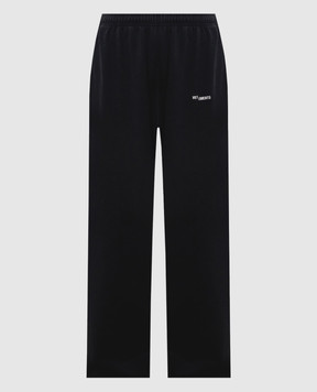 Vetements Black sweatpants with logo print MH27SP192B