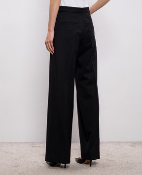 Max Mara Sportmax Black ABITURO trousers with wool SPXABITURO