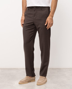 Canali Brown wool pants AR03652V91659