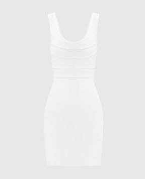 Herve Leger Amara white mini dress 46HLT8551404