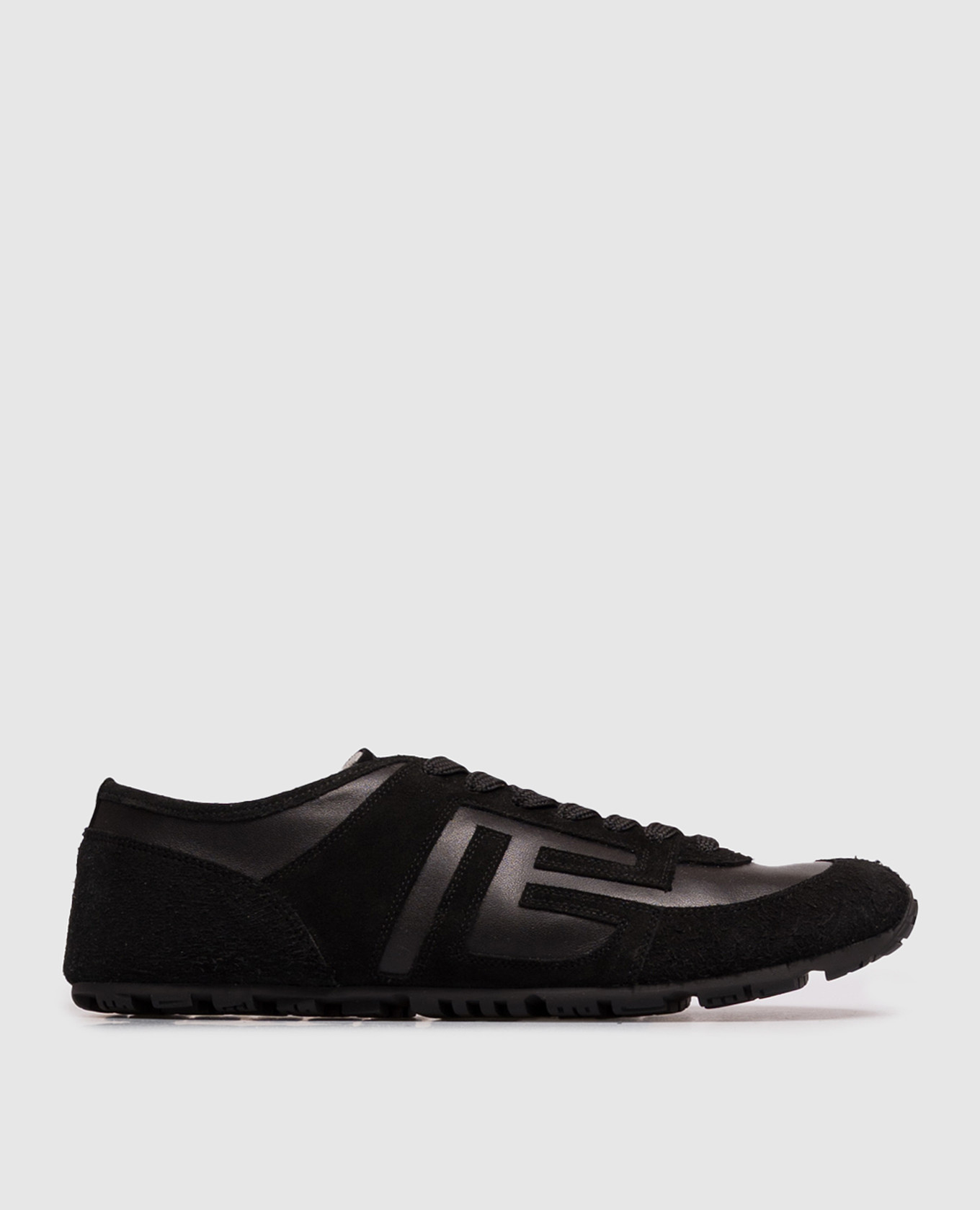 Black suede Racer sneakers