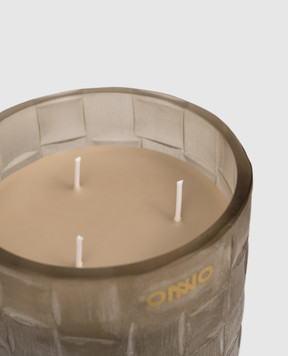 Onno Chess S candle with Precious Oud scent in a glass candle holder ON785PO