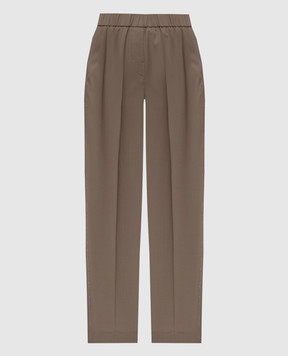 Peserico Khaki wool pants A0407202584