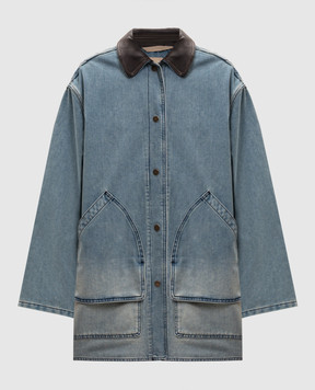 Woolrich Barn blue denim jacket CFWWOU2178FRUT5413