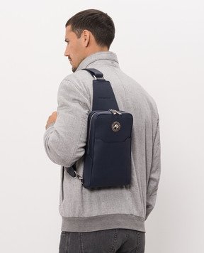 Stefano Ricci Blue leather sling bag ND219GPVD