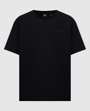 Mackage Black T-shirt with textured logo TEEW