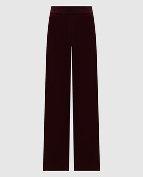 Ermanno Scervino Life Burgundy flared pants with wool D494P708XJO