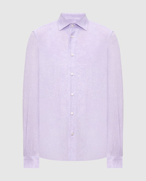 Enrico Mandelli Purple linen shirt CUBANA5701