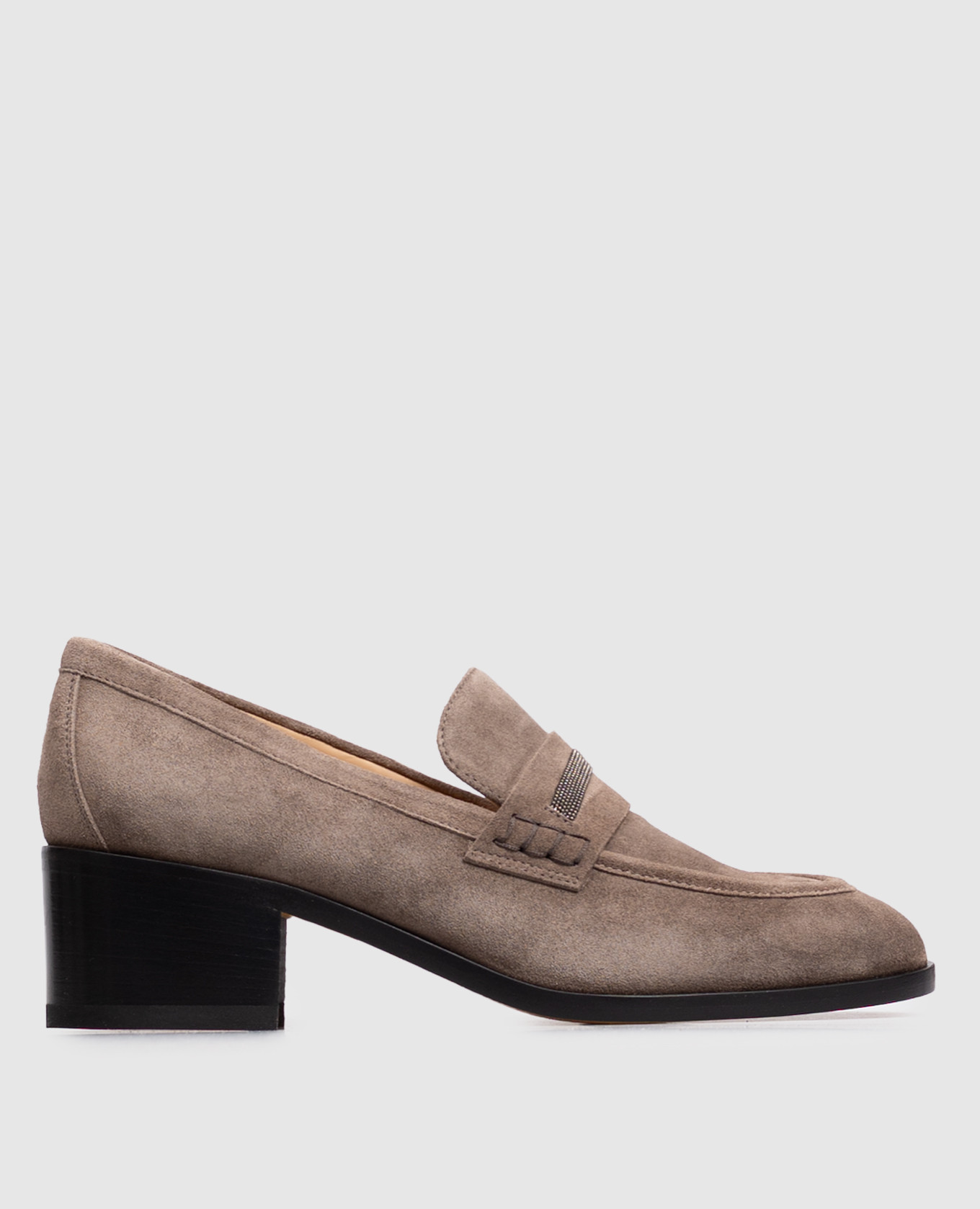 Gray suede shoes