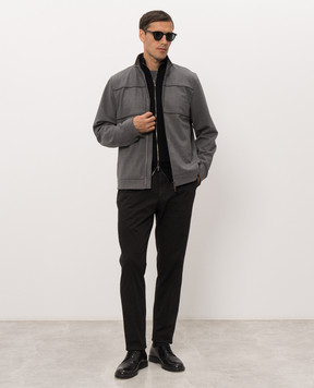 Peserico Black cotton pants R54774T23D02440