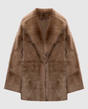 Babe Pay Pls Beige double-sided sheepskin coat 2421TOSKANA