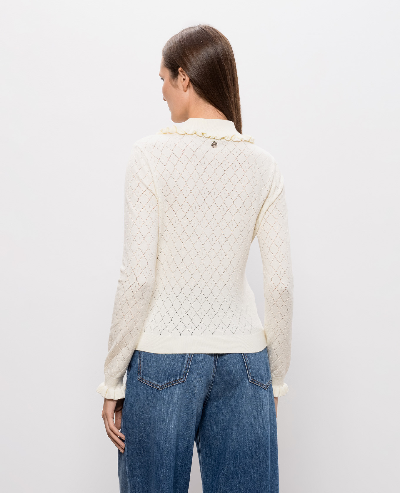 Ivory polo shirt Twinset 4