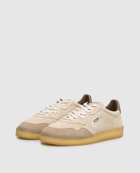 AUTRY Medalist beige suede sneakers AULMHQ01
