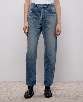 Saint Laurent Blue jeans with a worn effect 747651Y13KB