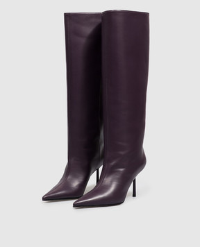 Le Silla Purple leather boots BELLA 4236C080BMPPGLM