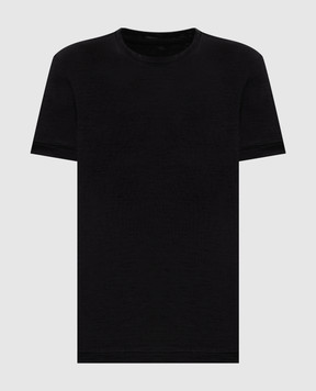 Marco Pescarolo Black wool T-shirt AMATAD54Y04