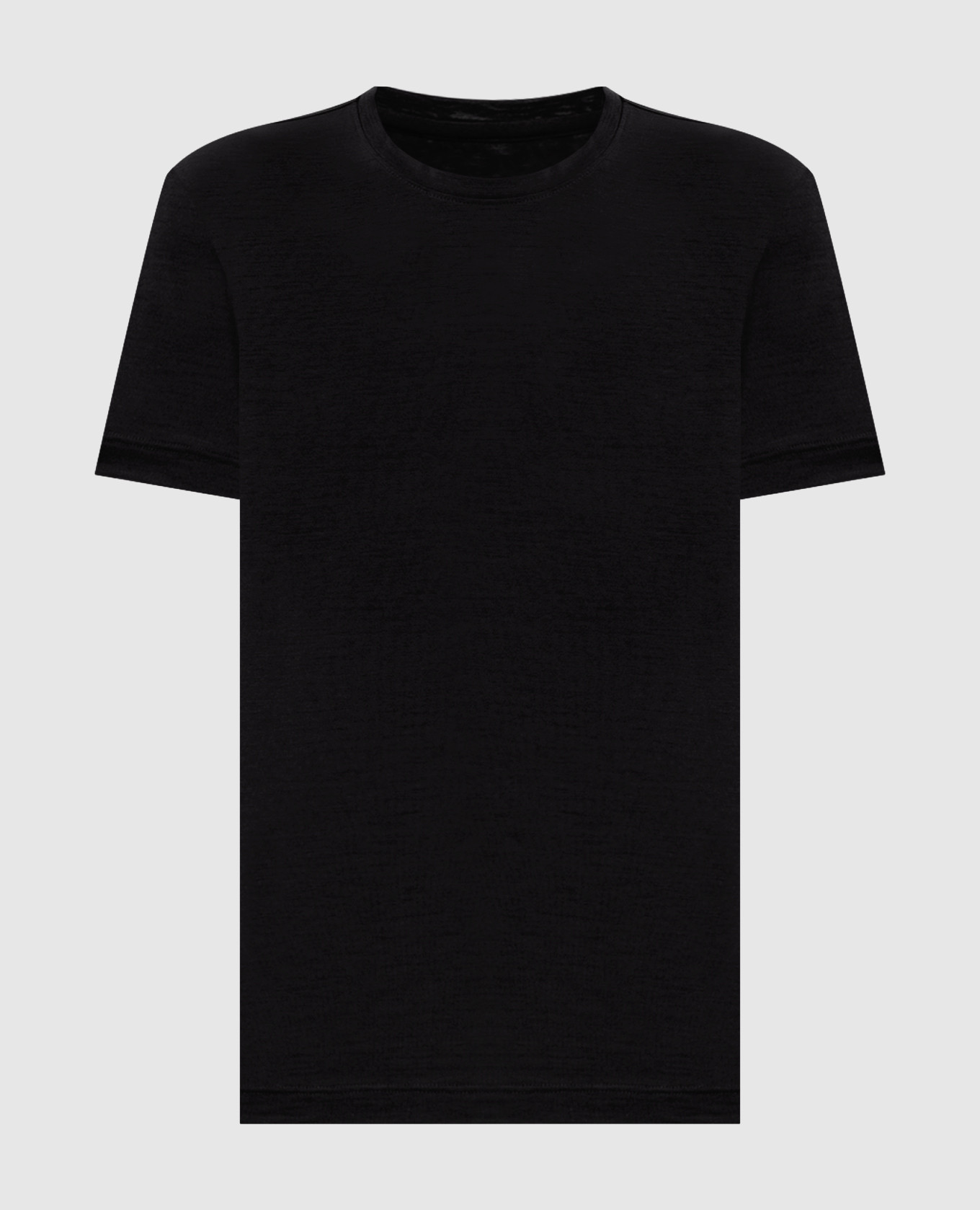 Black wool T-shirt