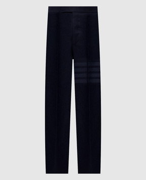 Thom Browne Blue wool and cashmere pants MTC001A06393
