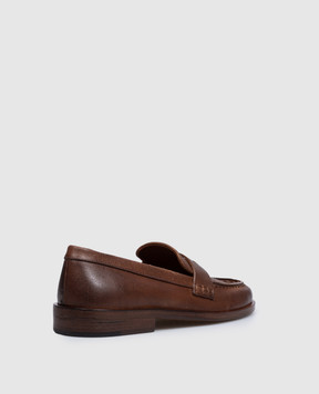 Marsell Brown leather Mocasso loafers MW8650P027
