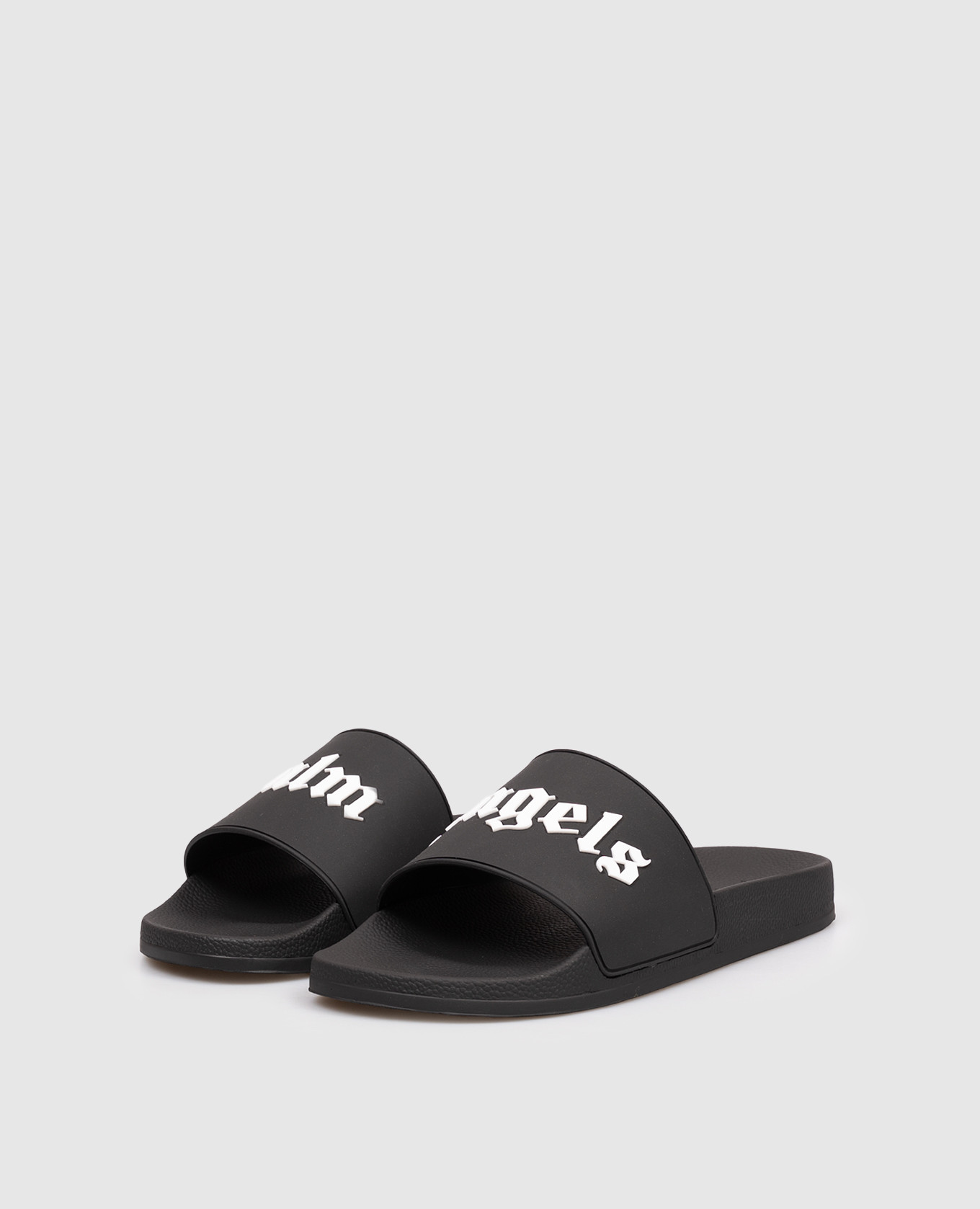 

Black sliders with contrasting logo Palm Angels