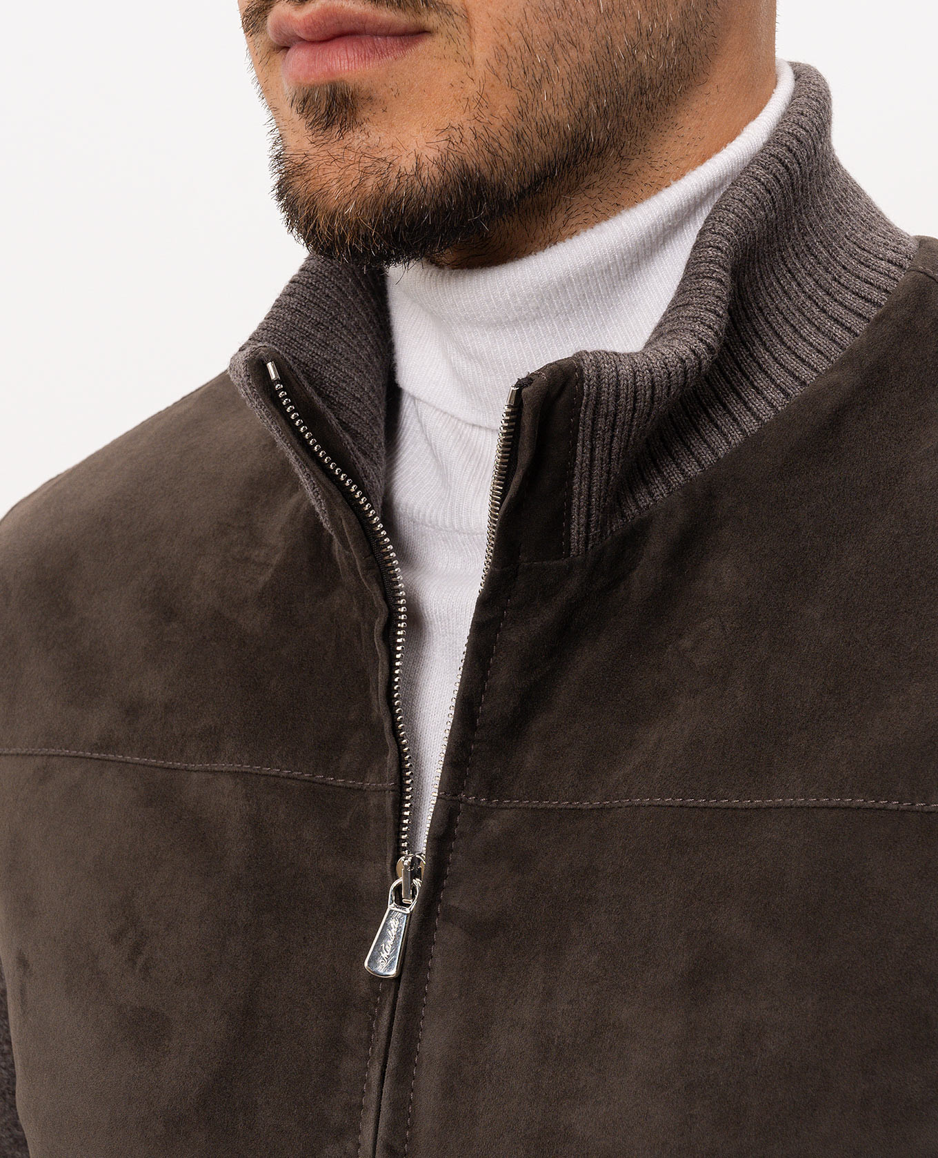 Khaki combination jacket Enrico Mandelli 5