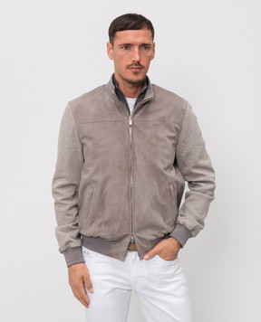 Enrico Mandelli Gray combination jacket 3T907A7405