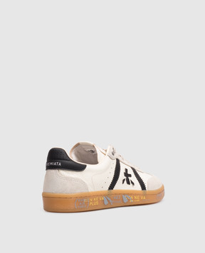Premiata Bonnied ivory leather sneakers BONNIED8123