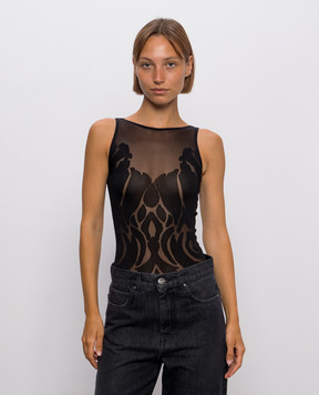 Wolford Black bodysuit ROSE 78335