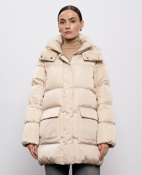 Peserico Beige down jacket S24097Z06104