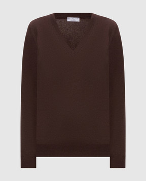 Brunello Cucinelli Brown cashmere pullover M12244402P
