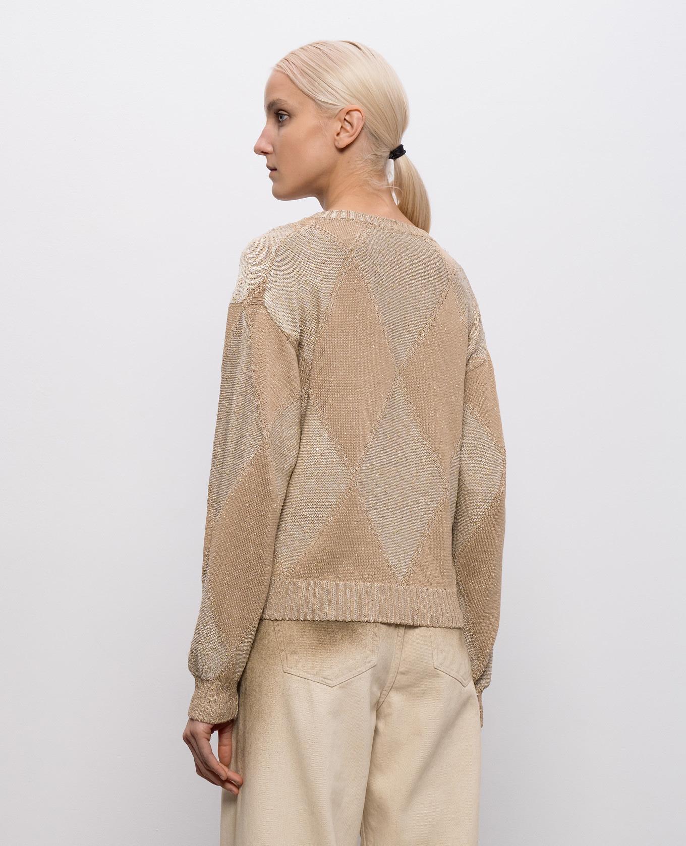 

Beige pullover with lurex Ballantyne