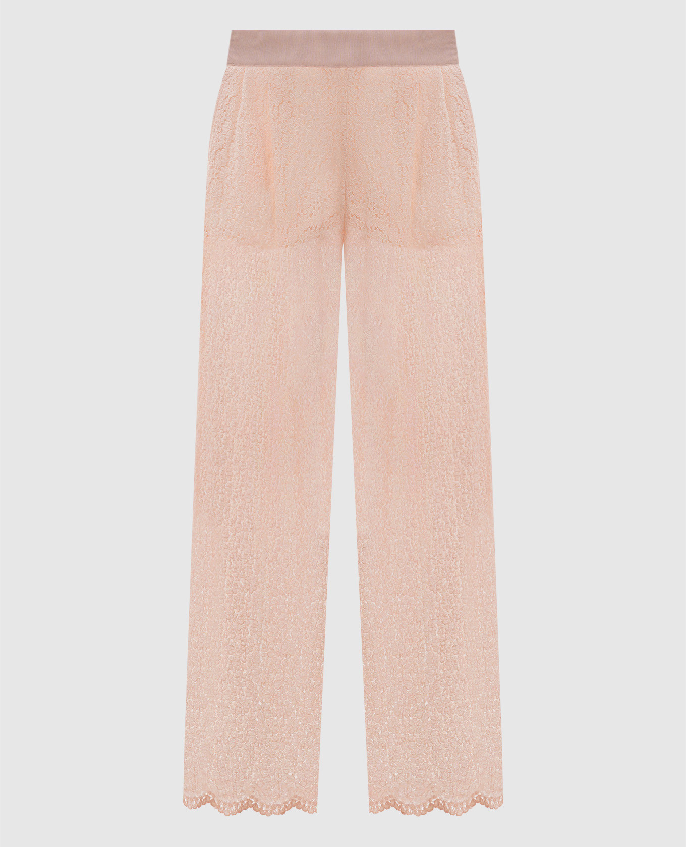 Pink lace pants