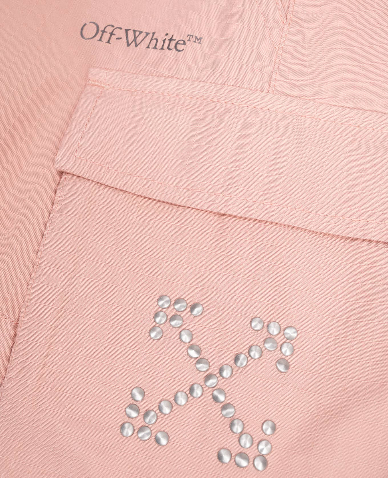 

Children's pink mini skirt with logo print Off-White