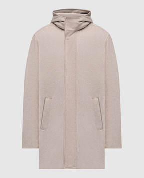 Agnona Grey cashmere insulated jacket TH10U8XU7060