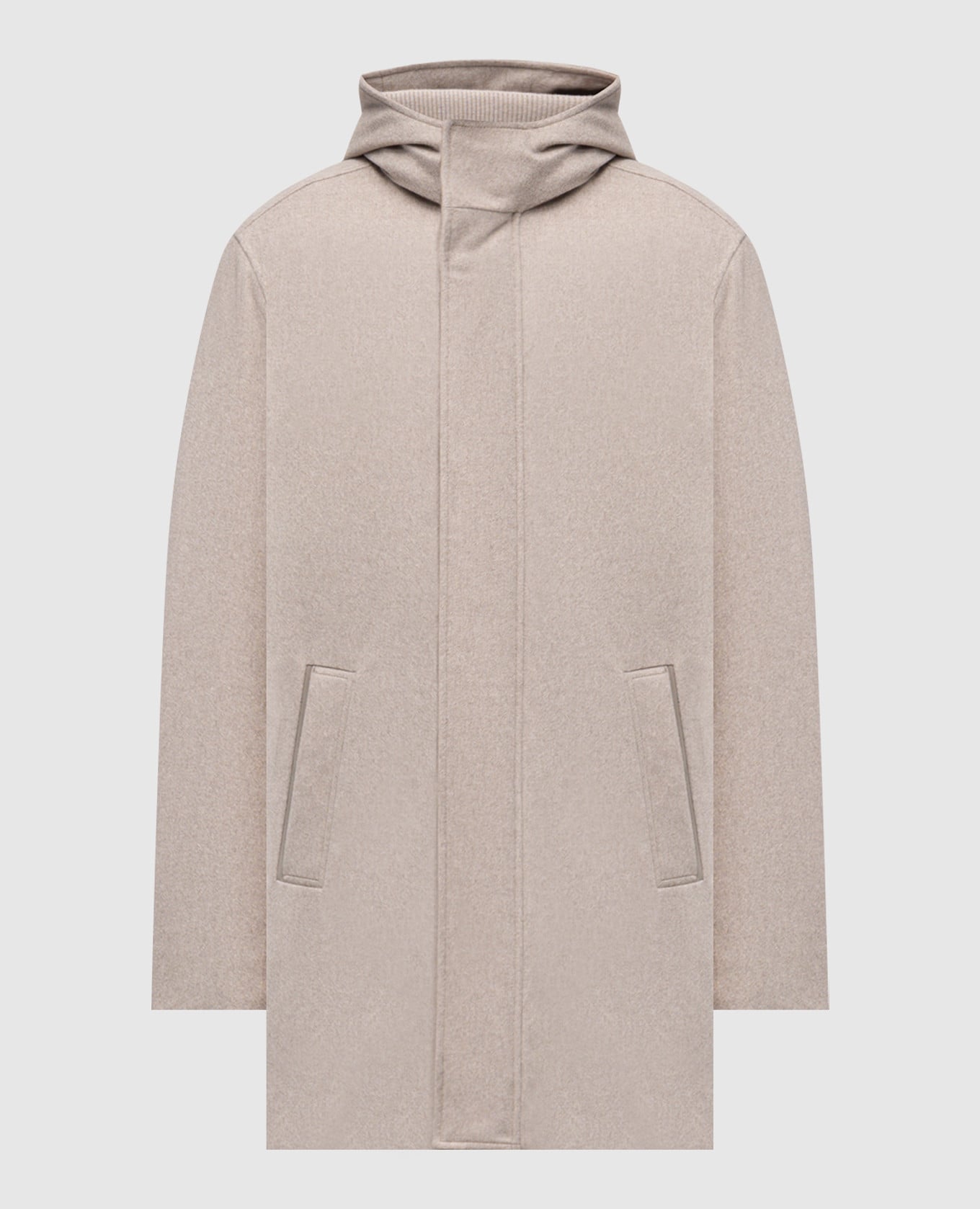 Grey cashmere insulated jacket Agnona