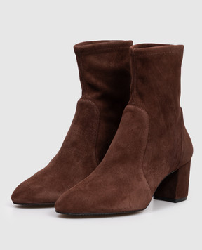 Stuart Weitzman Brown suede ankle boots YULIANA S6276