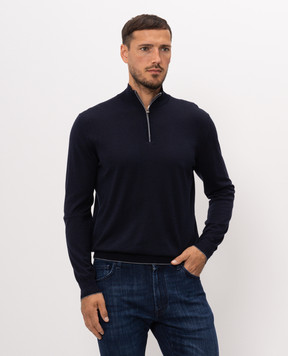 Stefano Ricci Blue wool, silk and cashmere jumper KE08004L01E26374