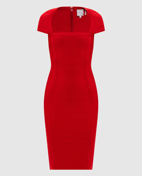 Herve Leger The Premiere red dress 46HLFT8571188