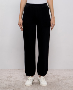Twinset Black sweatpants with logo 252LL2CFF