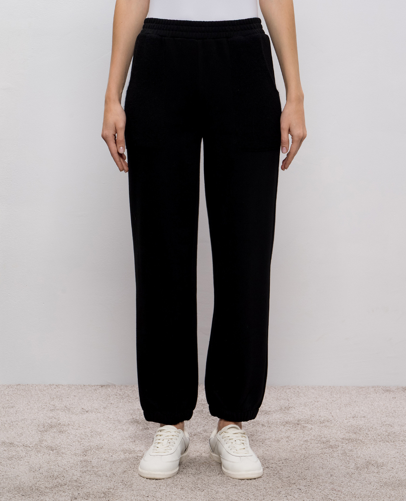 Black sweatpants with logo Twinset 2