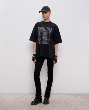 Vetements Black T-shirt Fuj everything ME76TR212BXw