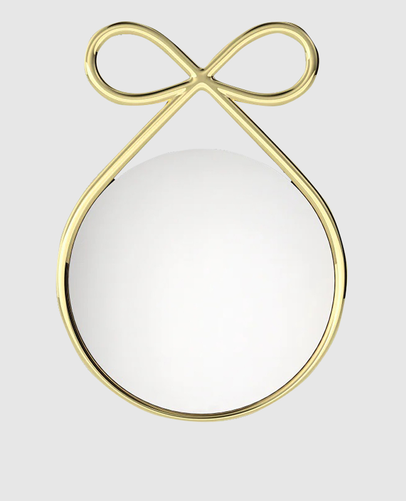 

Ribbon gold wall mirror Qeeboo, Golden