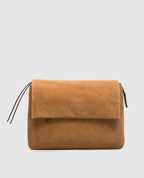 Gianni Chiarini Brown suede bag Three BS12295CMPL