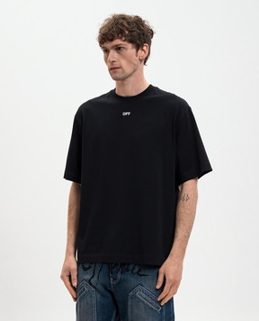 Off-White Black T-shirt with 3D Spray Arrow emblem 44MAA120S26J00I